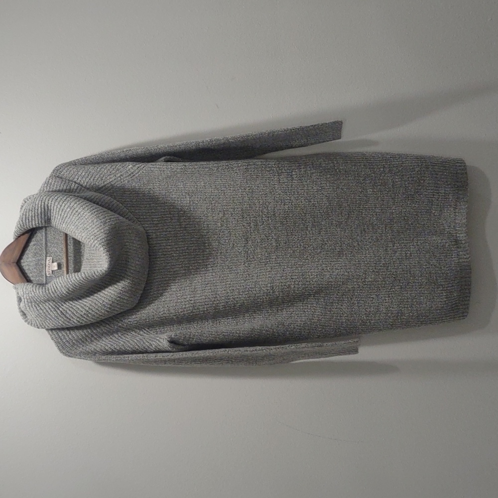 Merona Gray Knit Cowl Neck Sweater Dress Size XL